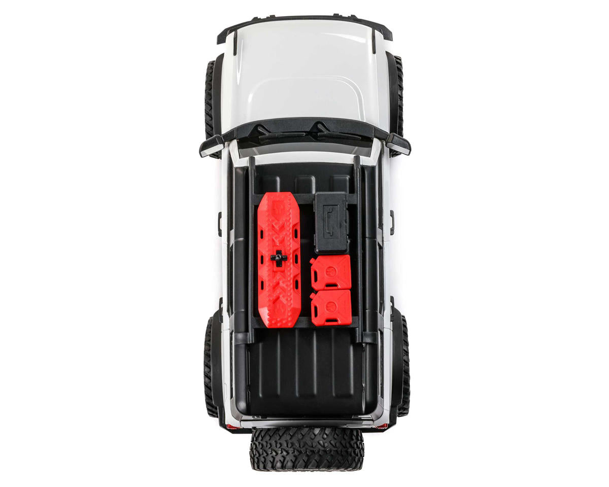 Axial AXI00006V2T4 SCX24 Ford Bronco Hard Body 1/24 4WD RTR Scale Mini Crawler (White) w/2.4GHz Radio, Battery & Charger