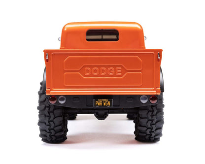 Axial AXI00007T1 SCX24 40's 4 Door Dodge Power Wagon 1/24 4WD RTR Scale Mini Crawler (Orange) w/2.4GHz Radio