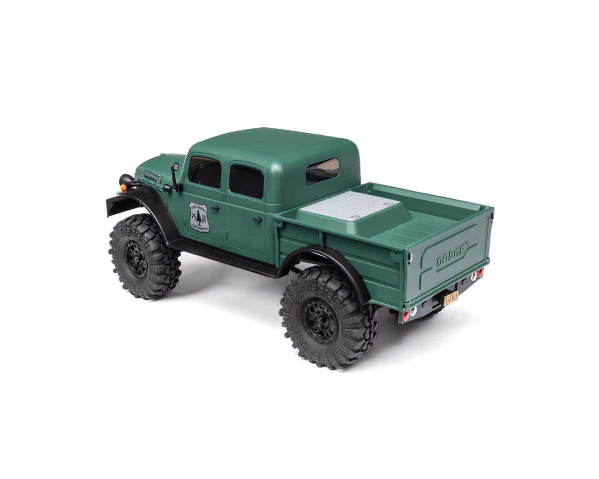 Axial AXI00007T2 SCX24 40's Dodge Power Wagon de 4 puertas 1/24 4WD RTR Scale Mini Crawler (verde) con radio de 2,4 GHz