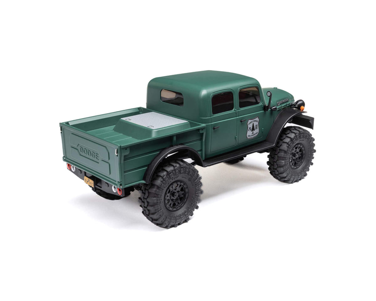 Axial AXI00007T2 SCX24 40's Dodge Power Wagon de 4 puertas 1/24 4WD RTR Scale Mini Crawler (verde) con radio de 2,4 GHz