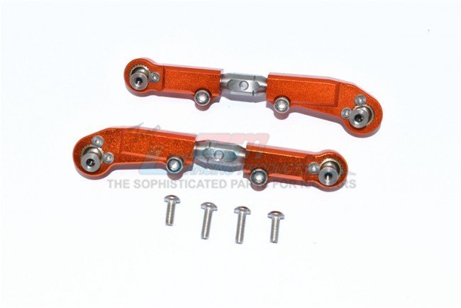 GPM MAF162S ARRMA LIMITLESS ALL-ROAD SPEED BASH Aluminum+Stainless Steel Adjustable Front Steering Tie Rod - 6pc set