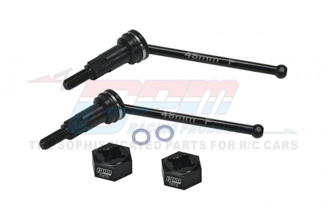 GPM MGG048FS ARRMA GRANITE GROM MEGA 4140 Medium Carbon Steel Front CVD Drive Shafts With Aluminum 7075 Wheel Hex