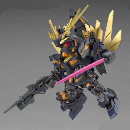 GUNDAM BAN2588122  SD Gundam Cross Silhouette Unicorn Gundam 02 Banshee (Destroy Mode)&Banshee Norn Parts Set