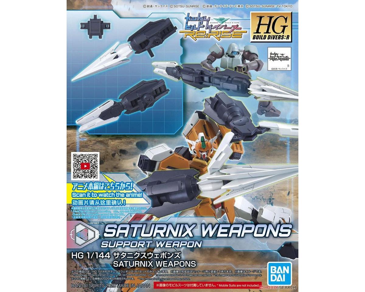 Bandai BAS2524054 1/144 HGBD Saturnix Weapons "Gundam Build Divers" Plastic Model Kit