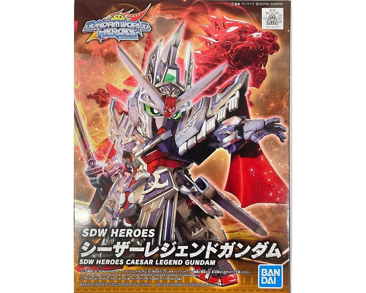 Bandai BAS2568796 SD Gundam World Heroes #19 Caesar Legend Gundam Plastic Model Kit