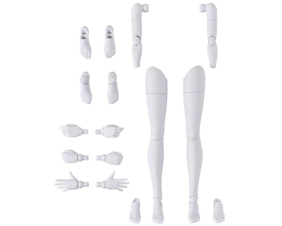 Bandai BAS2645017 30MS Option Parts #12 Arm/Leg Parts (White/Black) "30 Minute Sisters"