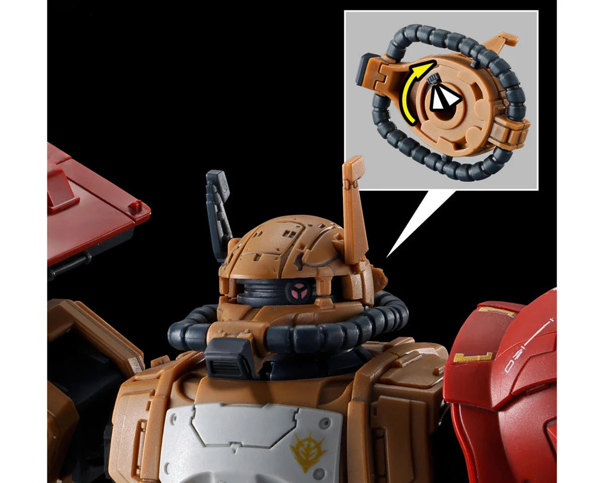 Bandai BAS2725233 HGRV 1/144 Gundam Zaku II F-Type Solari "Requiem For Vengeance" Model Kit