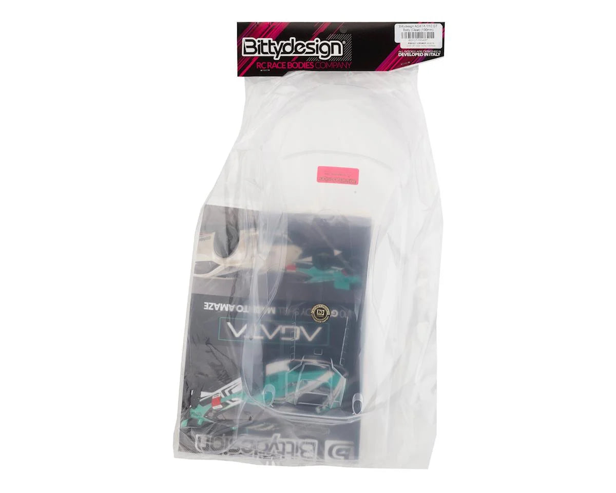 Bittydesign BDYGT-190AGT AGATA 1/10 GT Body (Clear) (190mm)