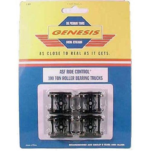 Athearn ATHG4599 HO 100-Ton Roller Bearing Truck .088" Tread (2Pr)
