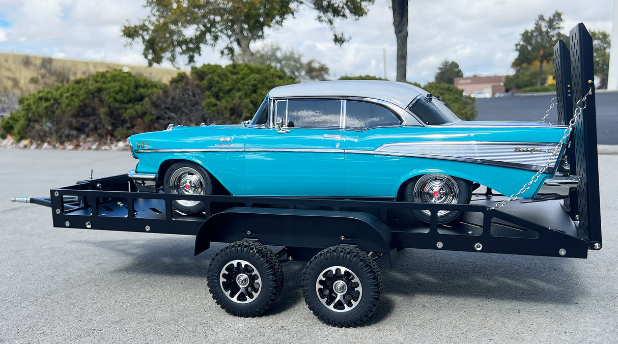 BOLD RC BOL5005 1/10 Scale Full Metal Trailer with LED Lights (Titanium)