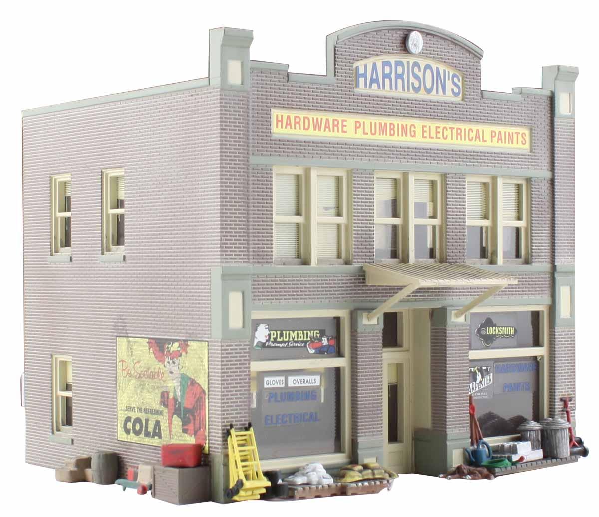 Woodland Scenics BR4921 N Harrison's Hardware Structure Built-&-Ready