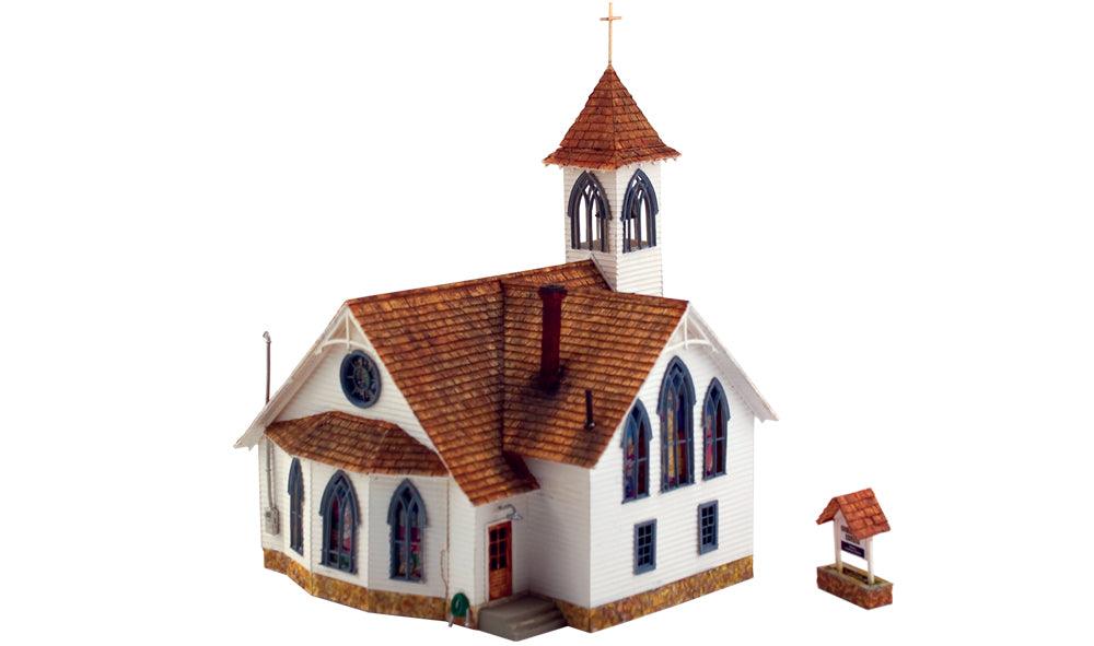 Woodland Scenics BR5041 HO Community Church Structure Built-&-Ready