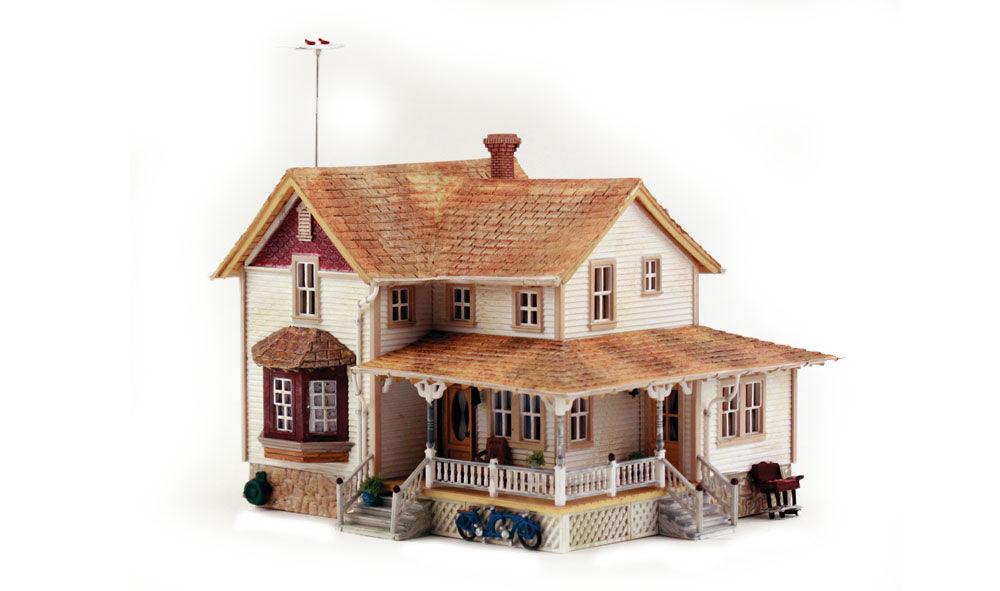 Woodland Scenics BR5046 HO Corner Porch House Structure Built-&-Ready