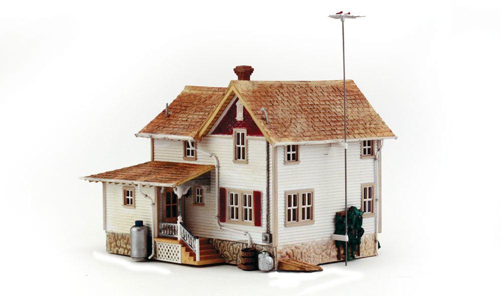 Woodland Scenics BR5046 HO Corner Porch House Structure Built-&-Ready