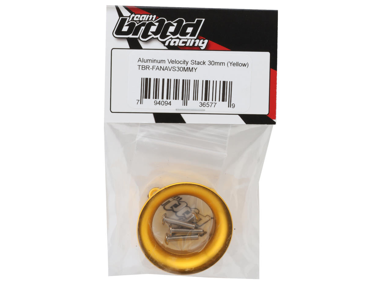 Team Brood 30mm 6061 Aluminum Velocity Stack (Yellow)