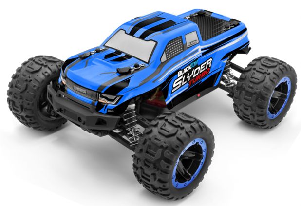BlackZon BZN540201 Azul Slyder MT Turbo 1/16 4WD RTR 2S Sin escobillas