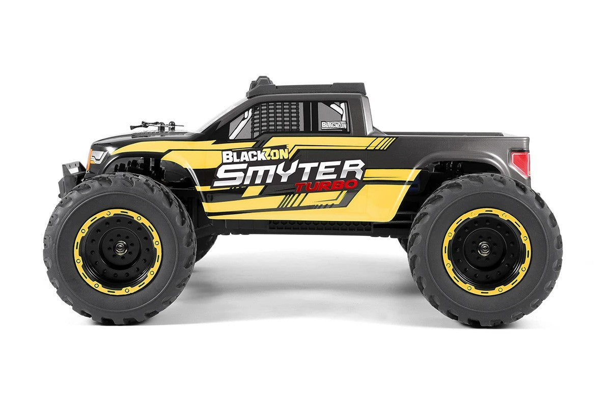 BlackZon BZN540253 Smyter MT Turbo 1/12 4WD RTR 3S Brushless Monster Truck - Yellow