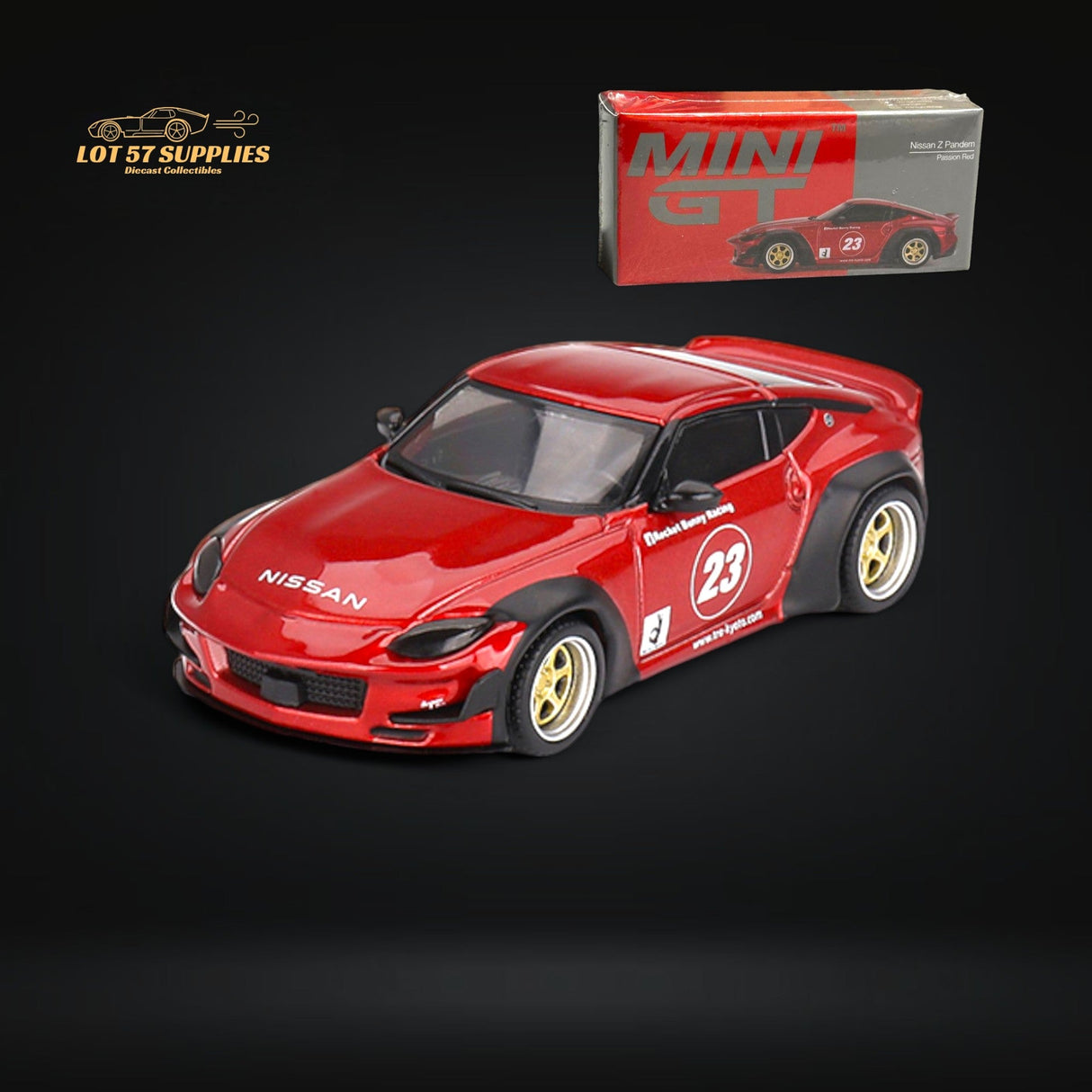 Mini-GT Nissan Z Pandem Passion Red 1:64