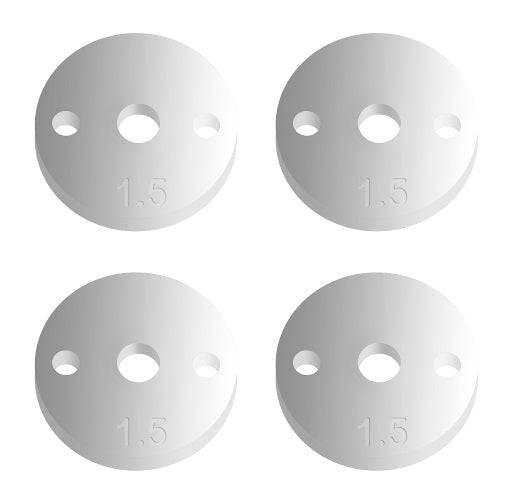 Team Associated 91625 12mm Pistons V2 2 x 1.5 Flat SC10 B44 RC10 ProRally RC10B4