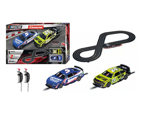 Carrera CCN25248 Evolution Nascar Darlington Showdown Analog 1/32 Slot Car Racing Track Set