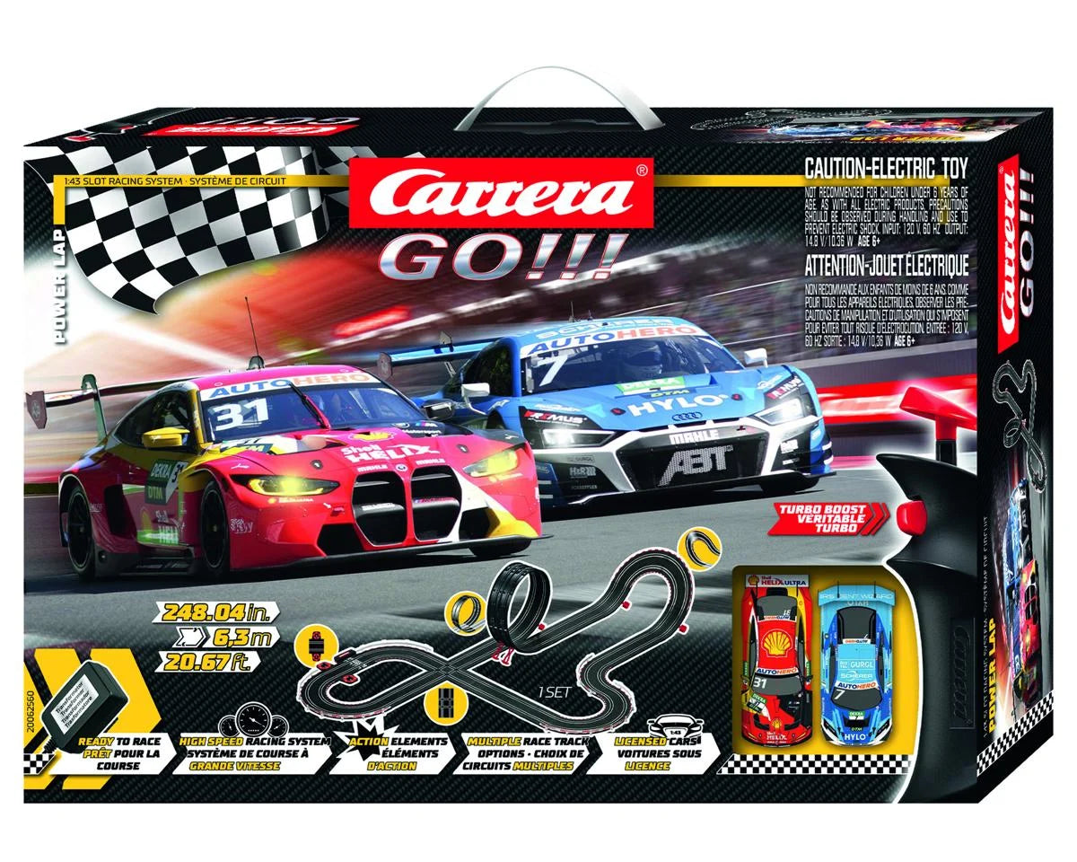 Carrera GO!!! CCN62560 Power Lap 1/43 Slot Car Racing Set