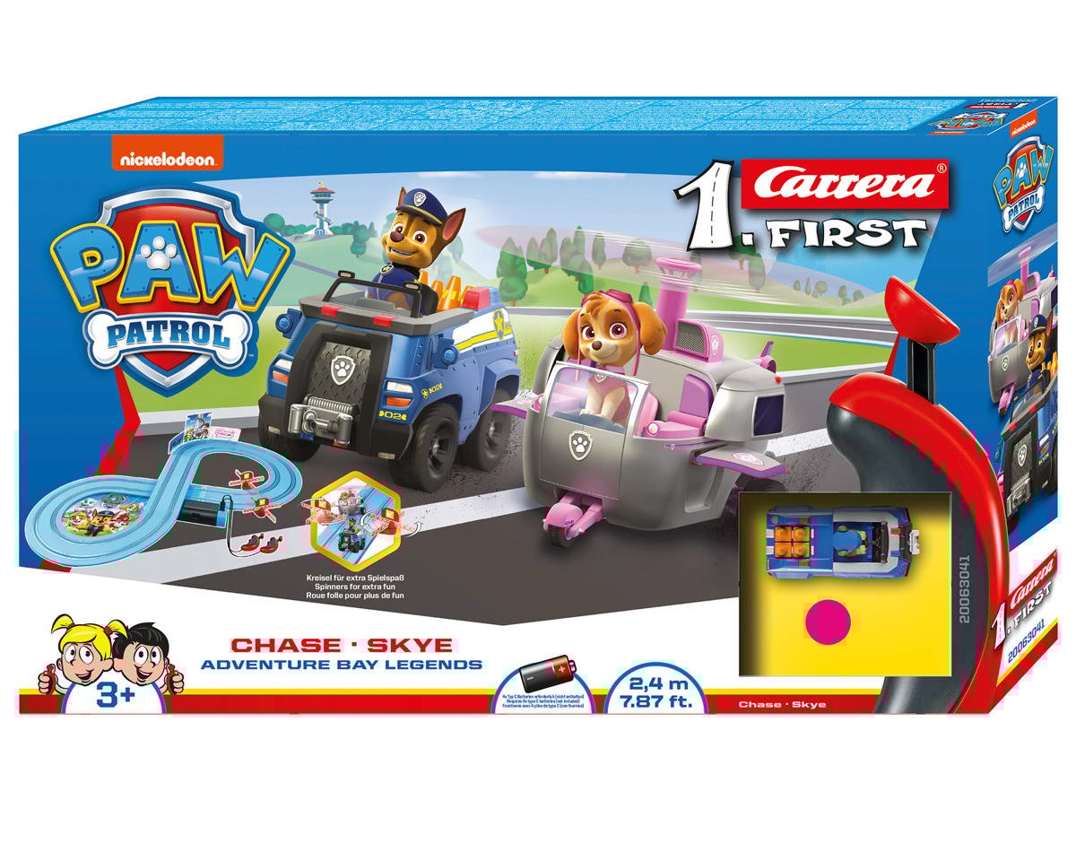 Carrera CCN63041 First Paw Patrol Adventure Bay Legends Slot Car Racing Track Set