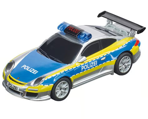 Carrera GO!!! CCN64174 Porsche® 911 GT3 "Polizei" 1/43 Slot Car (Silver/Blue)
