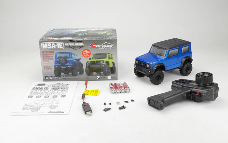 Carisma CIS80668 MSA-1E 1/24 Suzuki Jimny JB74 Scale Crawler, RTR, Blue