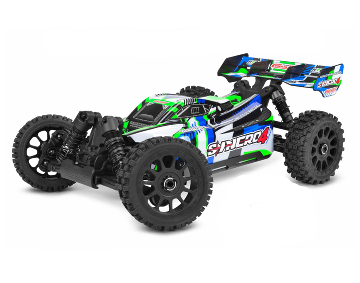 Corally COR00295-G SYNCRO-4 1/8 Off-Road RTR Buggy, Green - Blue