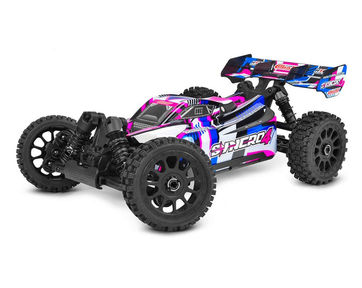 Corally COR00295-P SYNCRO-4 1/8 Off-Road RTR Buggy, Pink - Blue