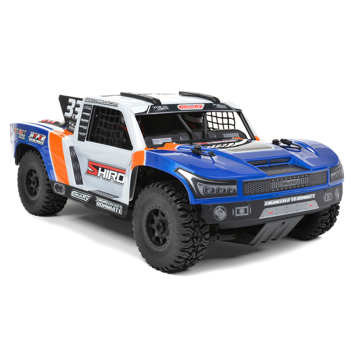 Corally COR00478-B Shiroi XP6 1/8 6S Short Course Truck, Roller Version, Blue