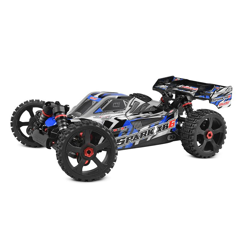 TEAM CORALLY COR00485-B Spark XB6 1/8 6S Basher Buggy, ROLLER, Blue