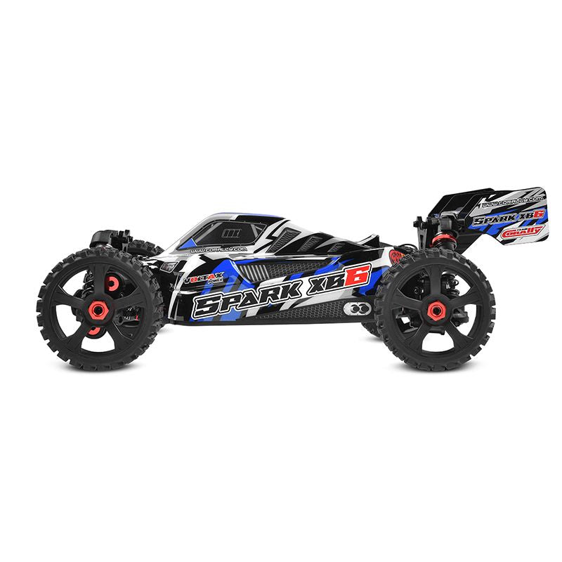 TEAM CORALLY COR00485-B Spark XB6 1/8 6S Basher Buggy, ROLLER, Blue
