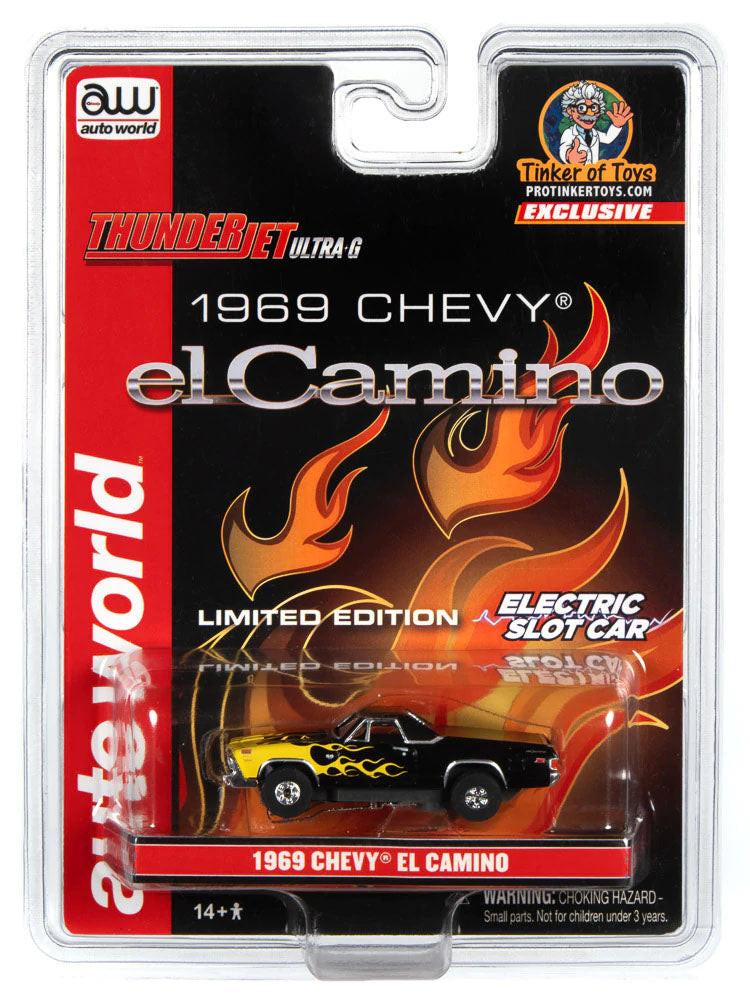 Auto World Exclusive Limited Edition 1969 Chevy El Camino Thunderjet HO Slot Car