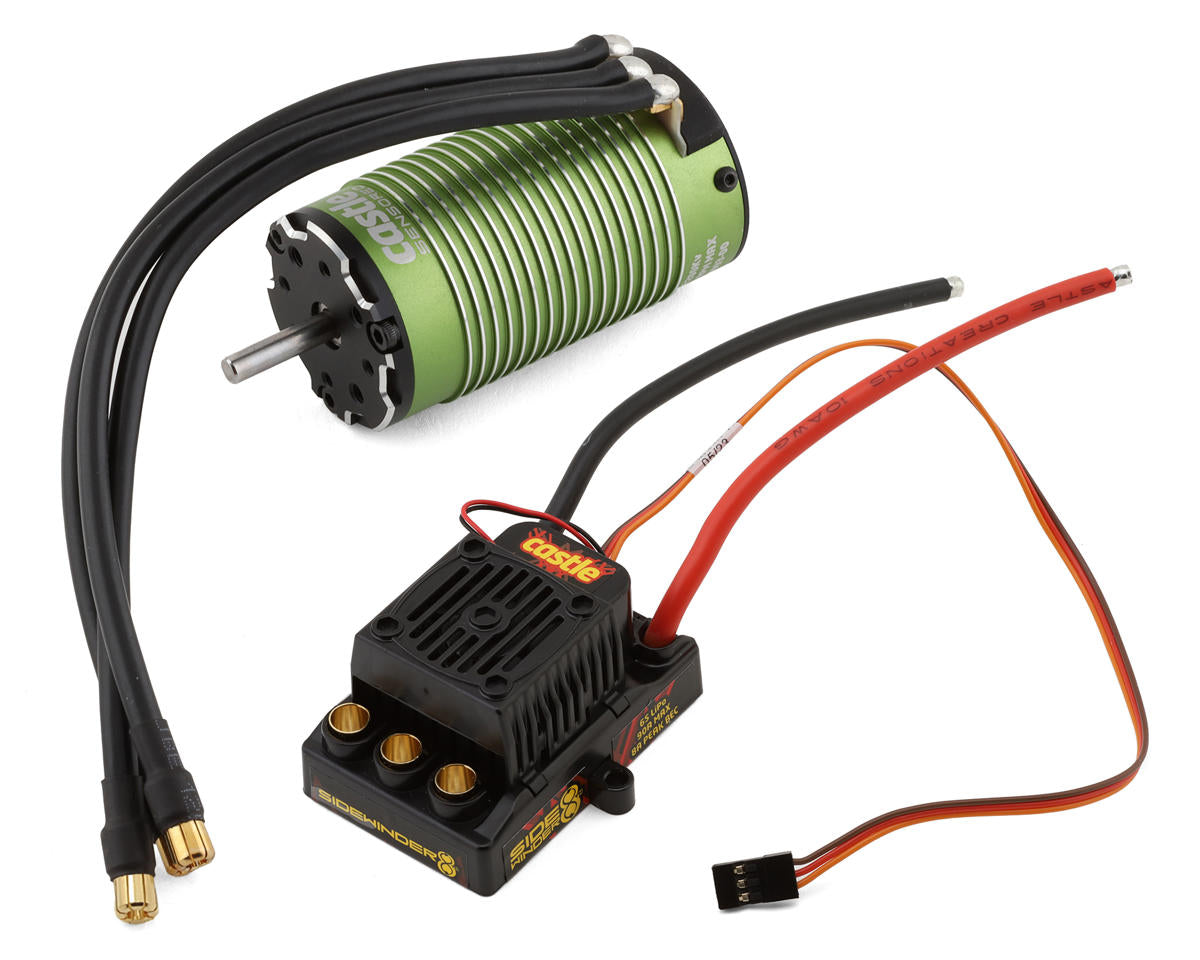 Castle Creations 010-0139-02 Sidewinder 1/8 ESC sans balais avec moteur sensoriel 1515 V2 (2200 kV)