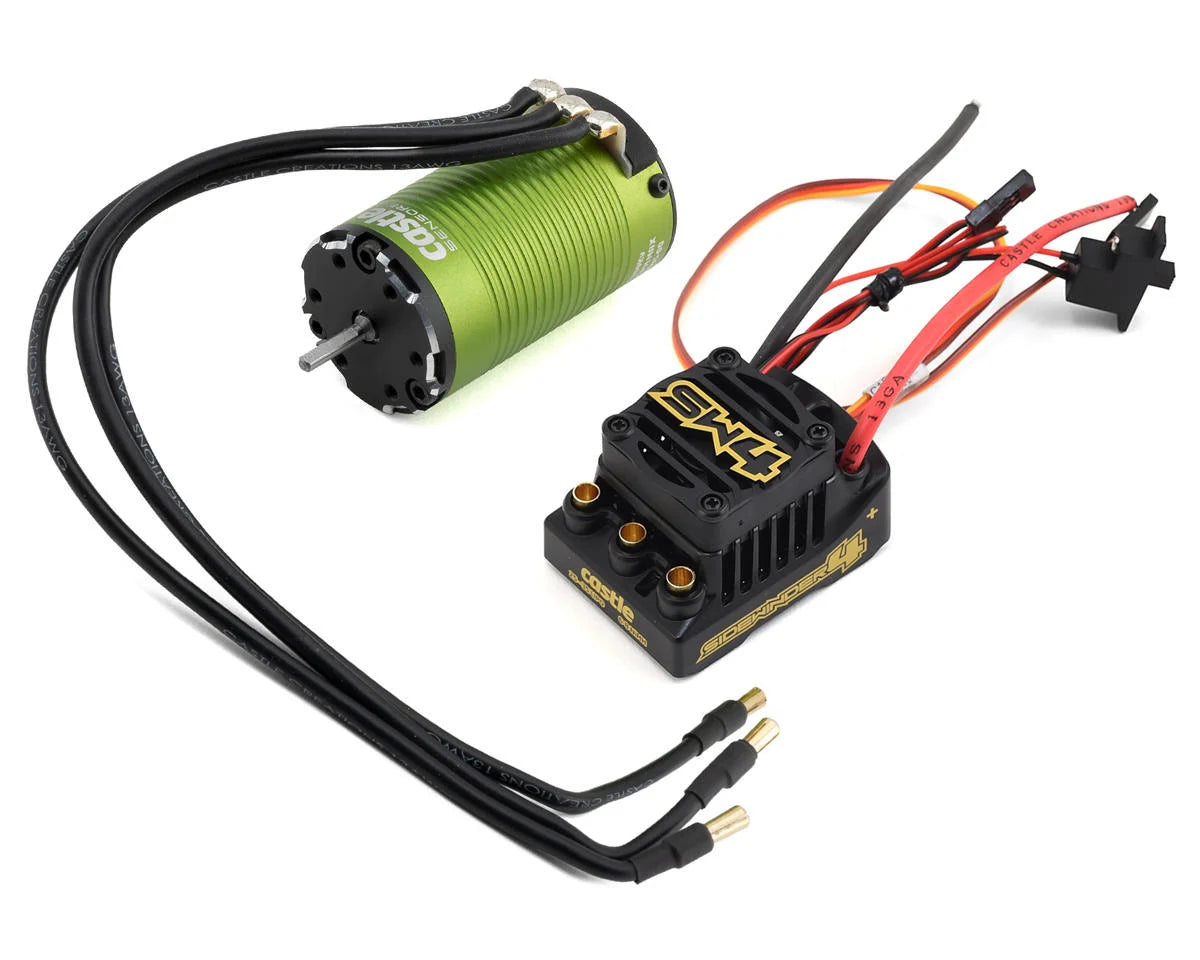 Castle Creations 010-0164-09 Sidewinder SW4 Waterproof 1/10 ESC/Motor Combo w/1412 (2100kV) (5mm Shaft)