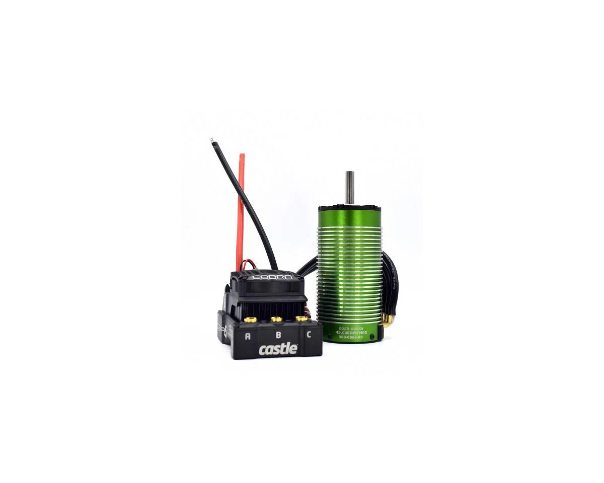 Castle Creations 010-0179-01 Cobra 5 8S 1/5 Sensored Brushless ESC/Motor Combo (800Kv) w/2028 Motor