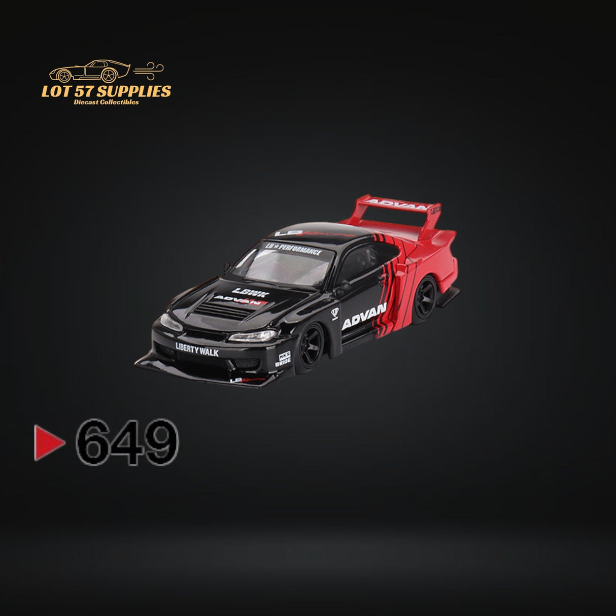 Mini-GT Nissan Silvia S15 LB Super Silhouette Advan 1:64