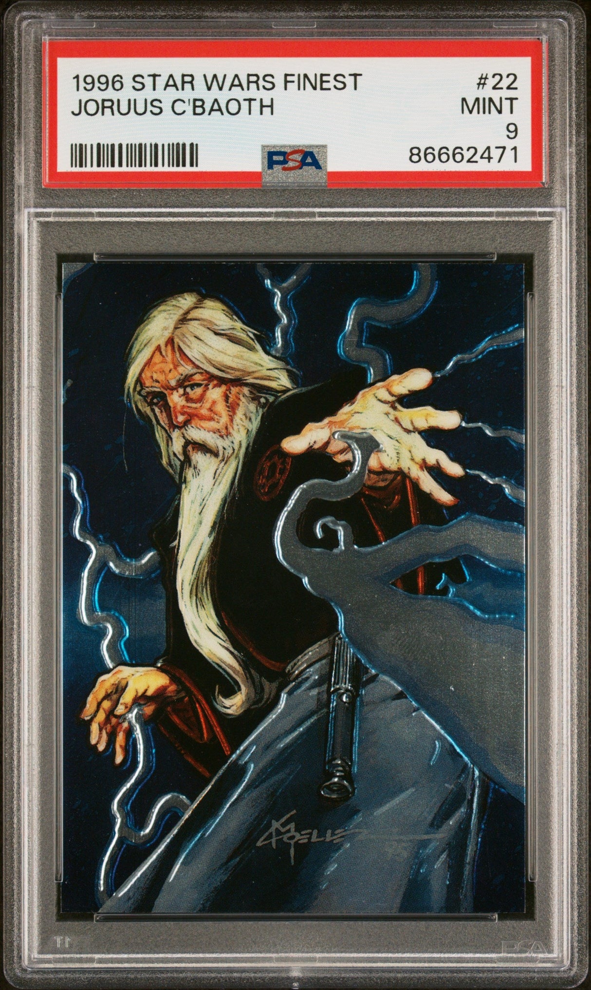 1996 STAR WARS FINEST JORUUS C'BAOTH #22 - PSA 9
