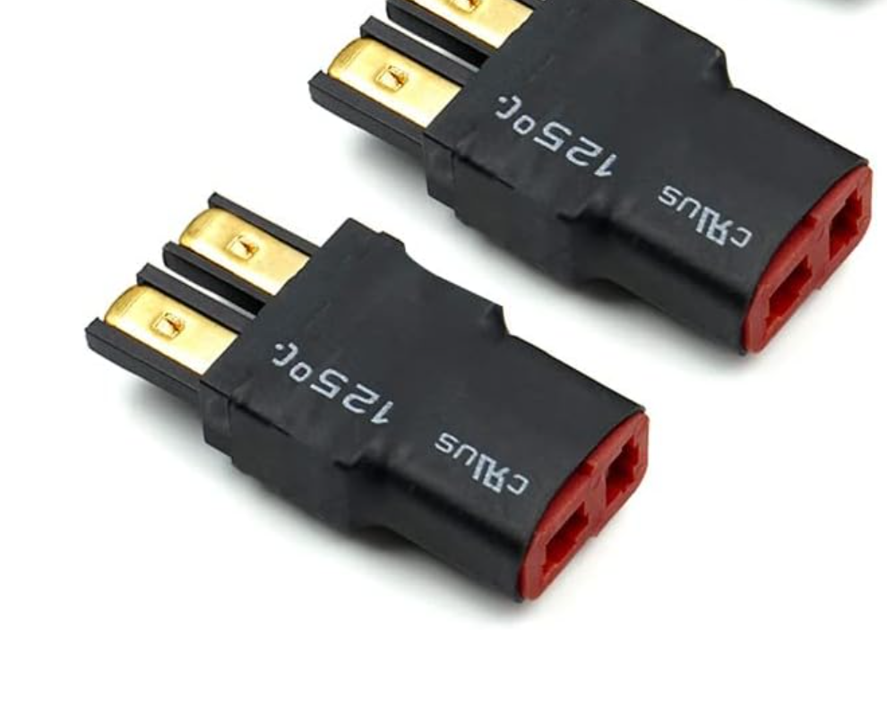 Island Hobby Nut 2pc Female Deans to Male Traxxas Adapter Connector