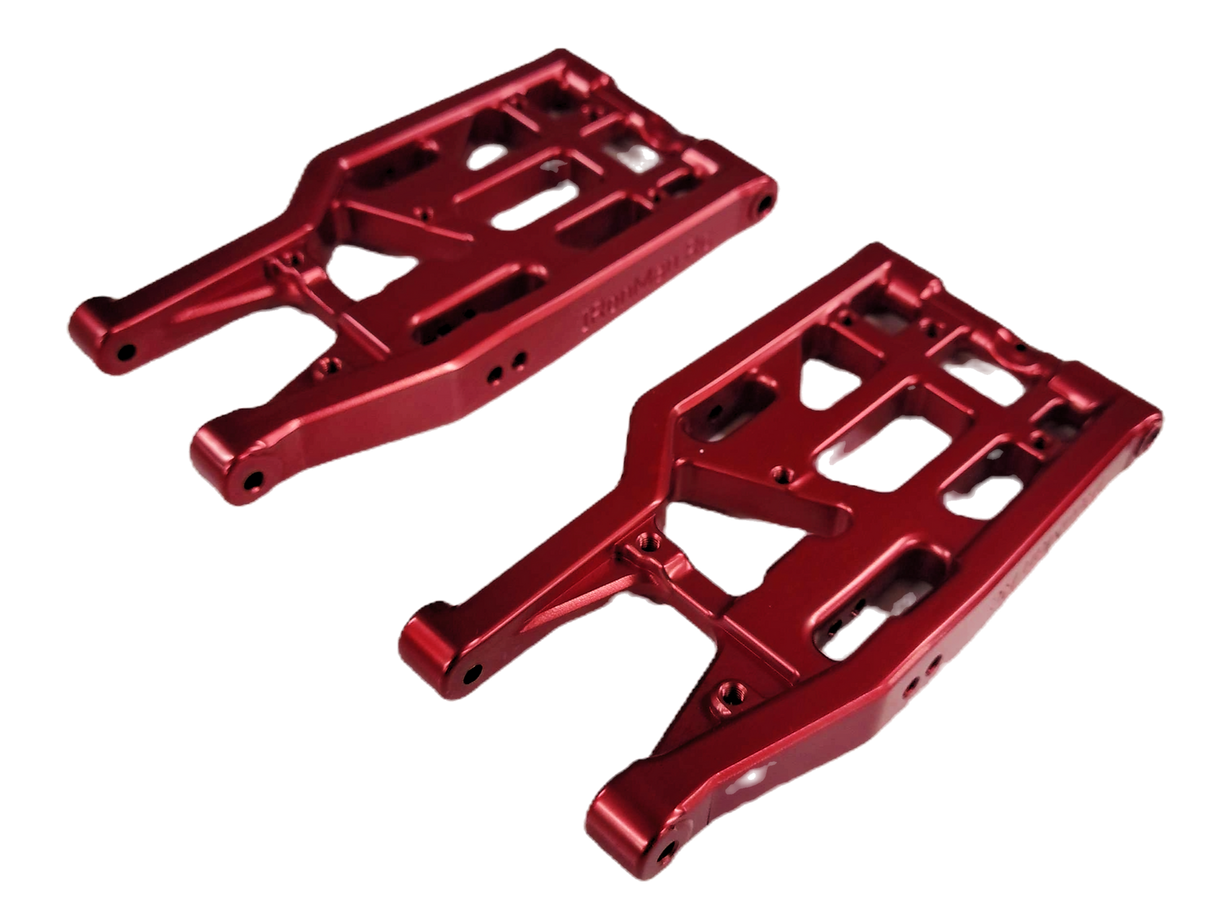 IRonManRc Hobao Vte2 Bras triangulaires inférieurs arrière en aluminium * CANDY RED *