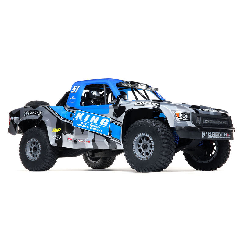 LOSI LOS05021T2 1/6 Super Baja Rey 2.0 4WD Camión del desierto sin escobillas RTR, King Shoc