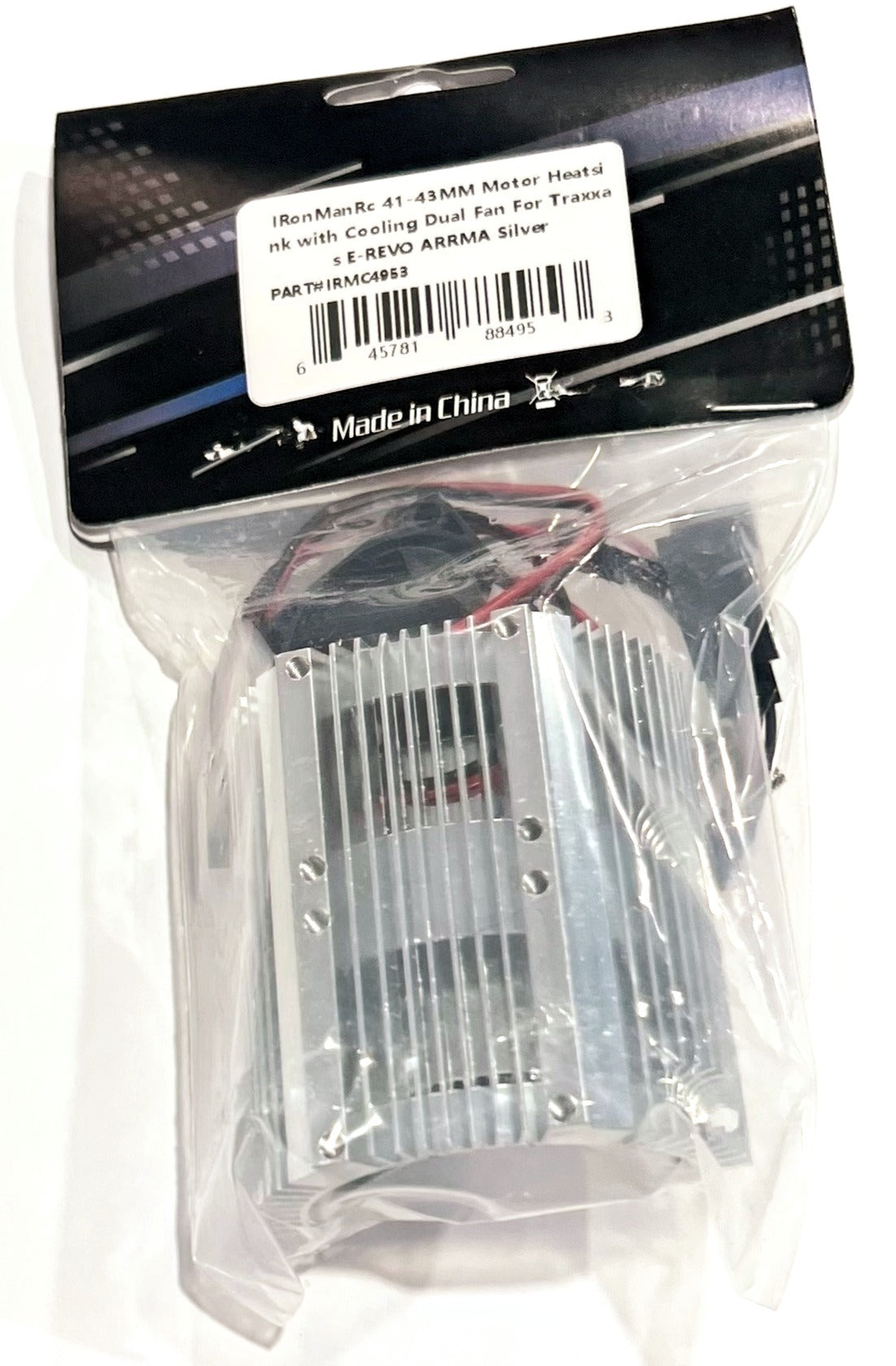 Ventilateurs haute vitesse IRonManRc TWIN avec dissipateur thermique pour moteurs 1/8