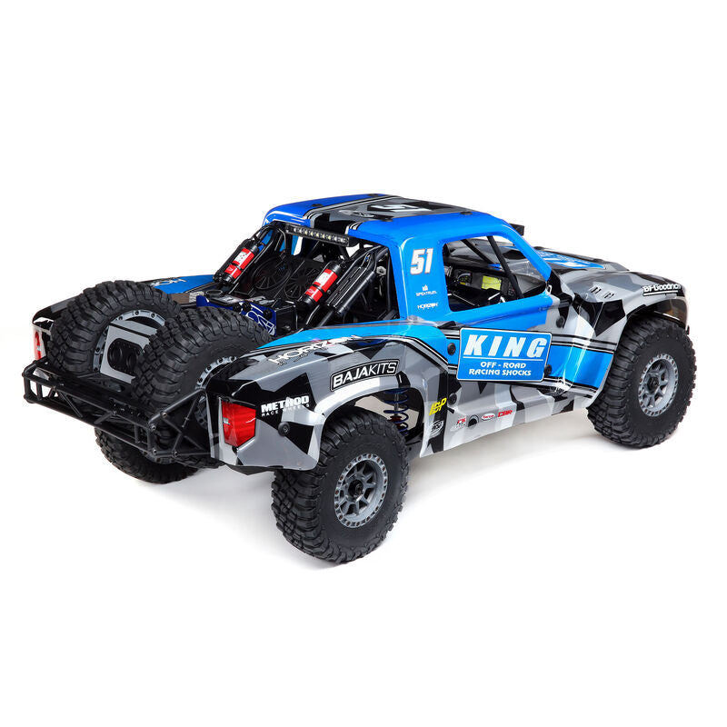 LOSI LOS05021T2 1/6 Super Baja Rey 2.0 4WD Camión del desierto sin escobillas RTR, King Shoc