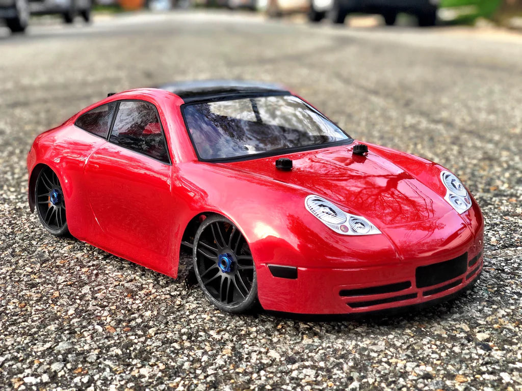 DELTA PLASTIK 0105 - PORSCHE 911 GTS 1/8 SCALE GT RC CAR BODY