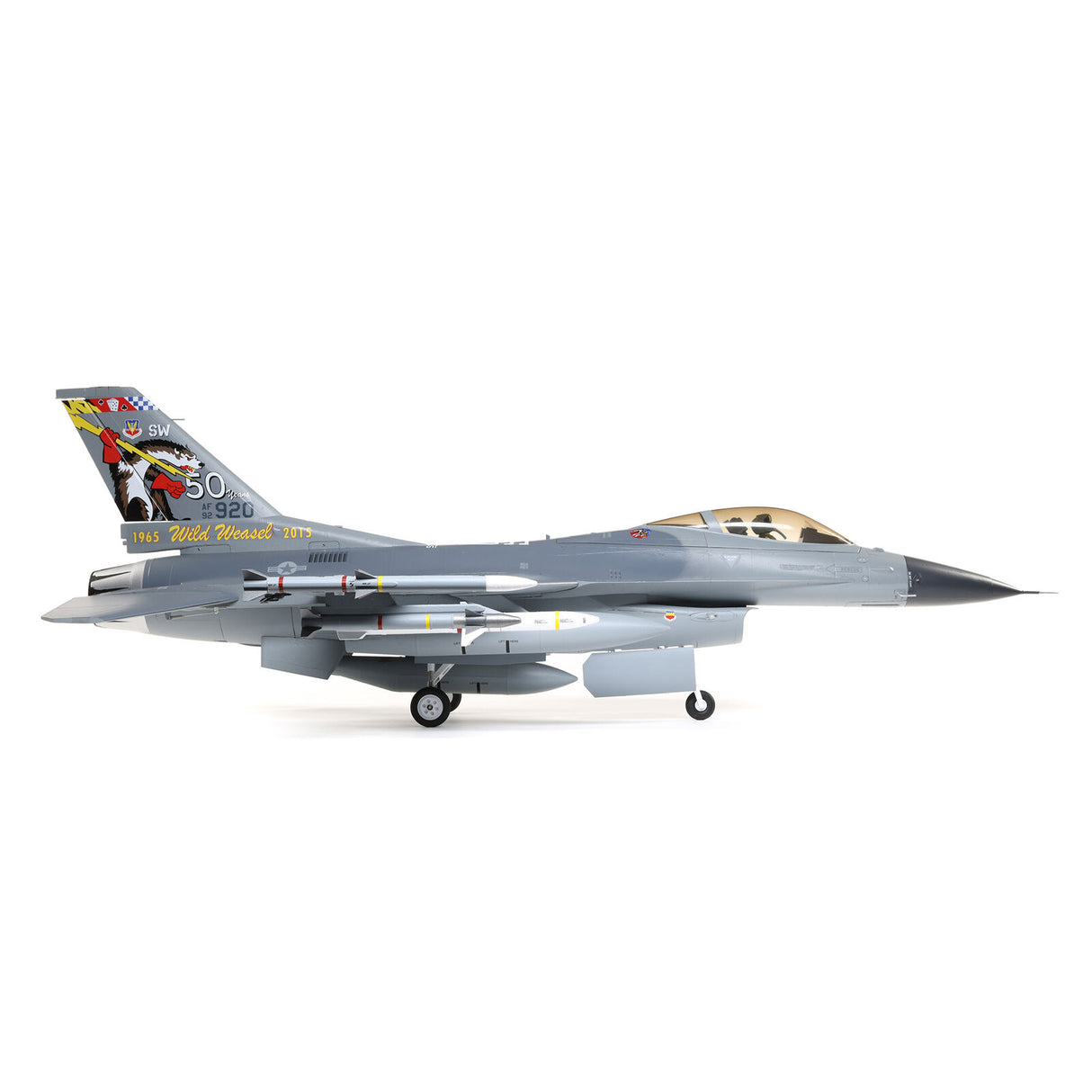 E-FLITE EFL87850 F-16 Falcon 80 mm EDF Jet Smart BNF Basic avec SAFE Select