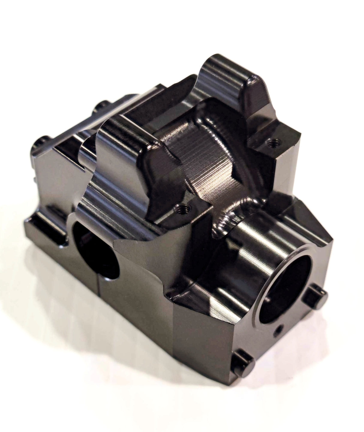 IronManRc HOBAO VTE2 / VT *SOLO TRASERO* Caja de engranajes de aluminio NEGRA