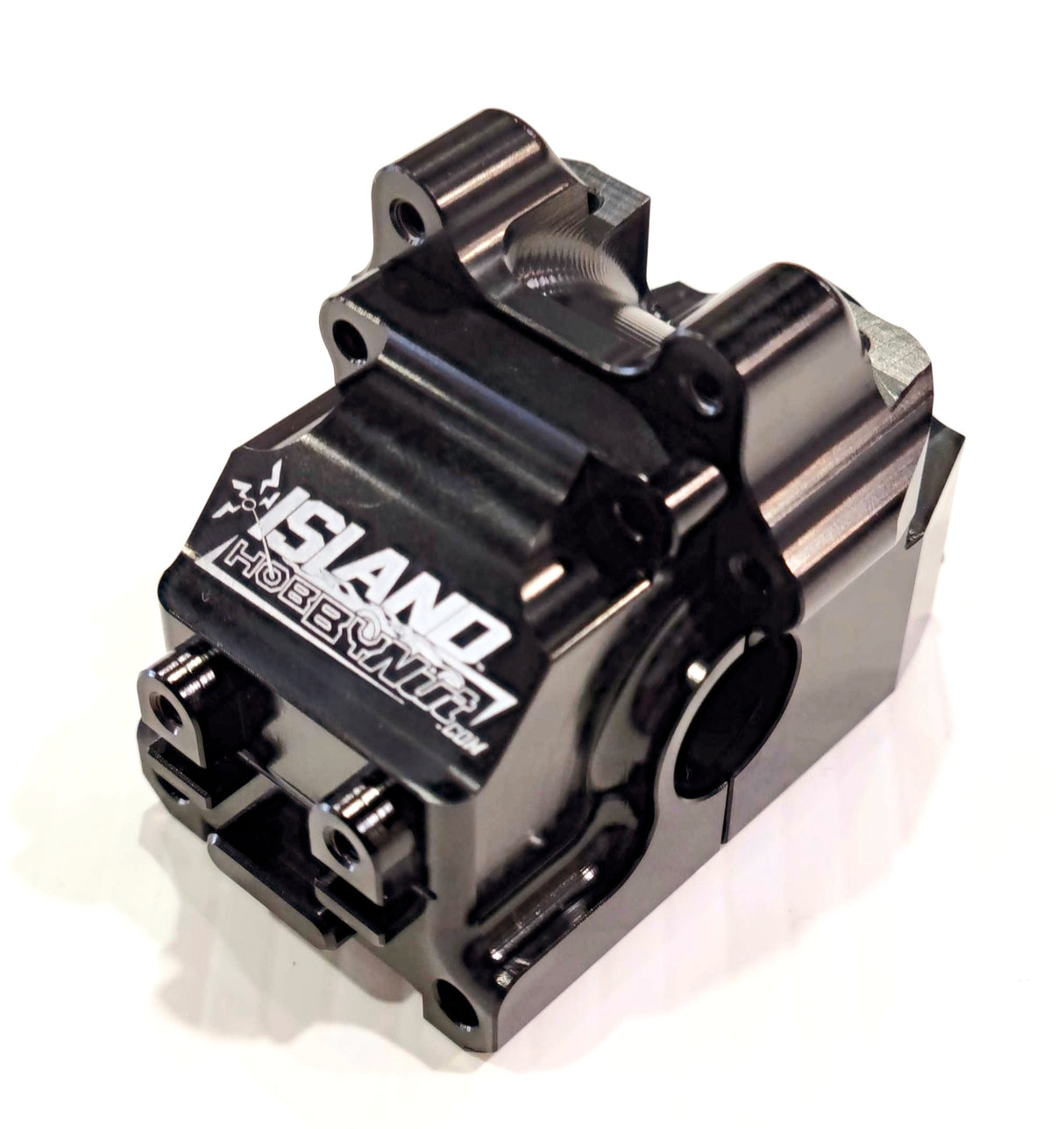 IronManRc HOBAO VTE2 / VT *SOLO TRASERO* Caja de engranajes de aluminio NEGRA