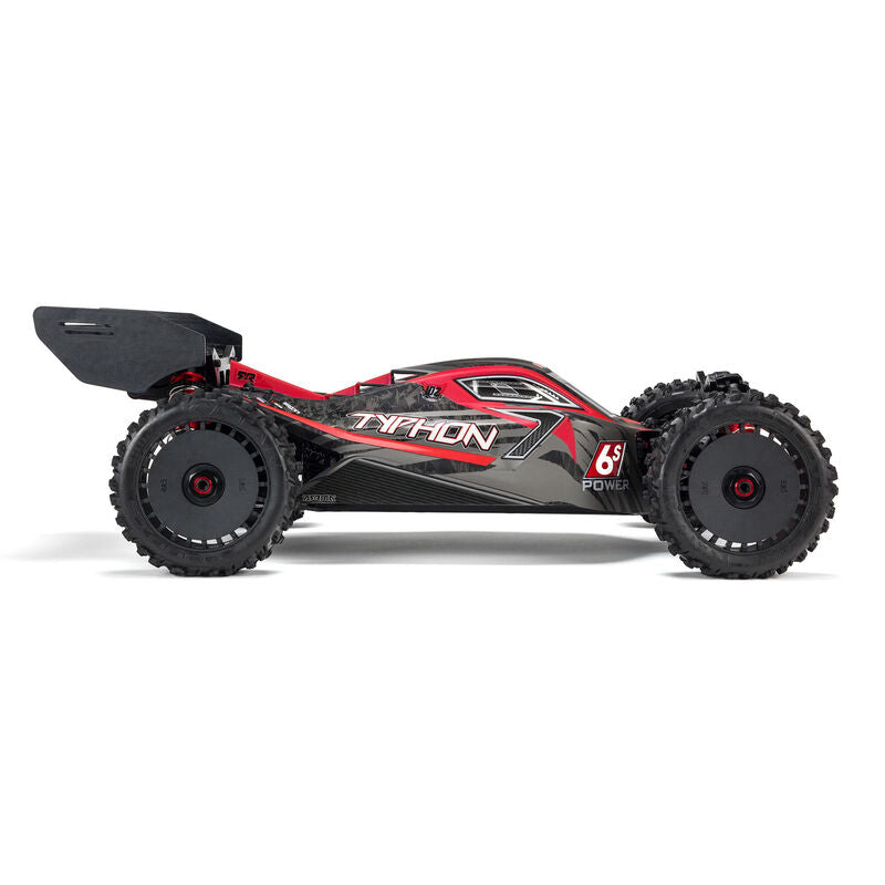 ARRMA ARA8606V5 1/8 TYPHON 6S V5 4WD BLX Buggy avec Spektrum Firma RTR, Noir