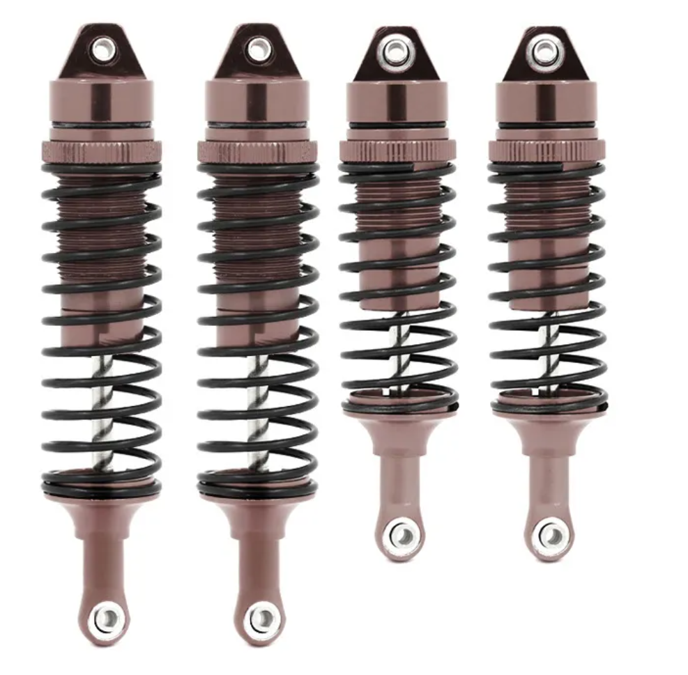 IronmanRc 1/10 Juego de amortiguadores delanteros y traseros de metal para Traxxas Slash Rustler Stampede